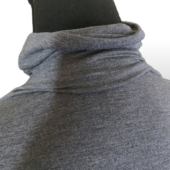 New Halogen Turtleneck Long Sleeve Top Stretchy, Neutral Size 1X, Heathe… - Picture 3 of 10